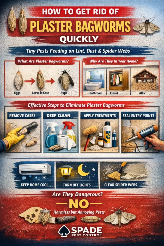 How to eliminate plaster bagworms Fast Infographics