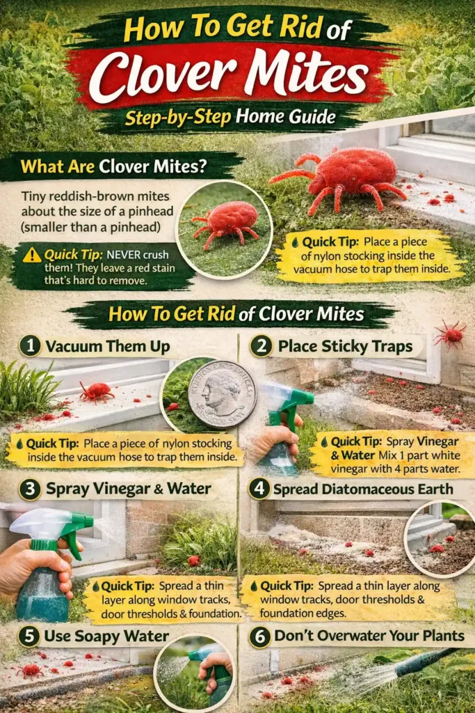 How to get rid of clover mites using proven step-by-step home treatments