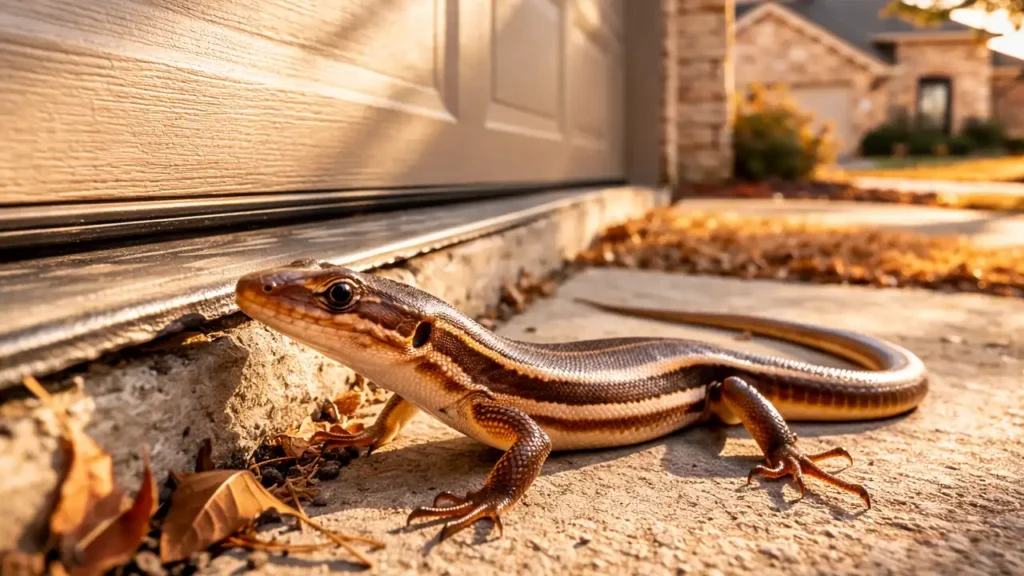 skink basking